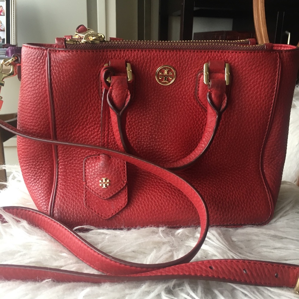 Tory Burch Red Robinson Tote